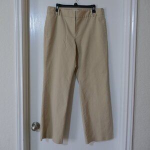 Ann Taylor LOFT Marisa Trouser Pants Women’s Size 14 Khaki Tan Career Wear